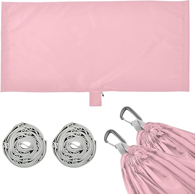 Pink Solid Color Pure Plain 330lb Capacity Hammocks with Portabl Carry Bag Indoor Hammock for Indoor Outdoor Patio sillas para acampar
