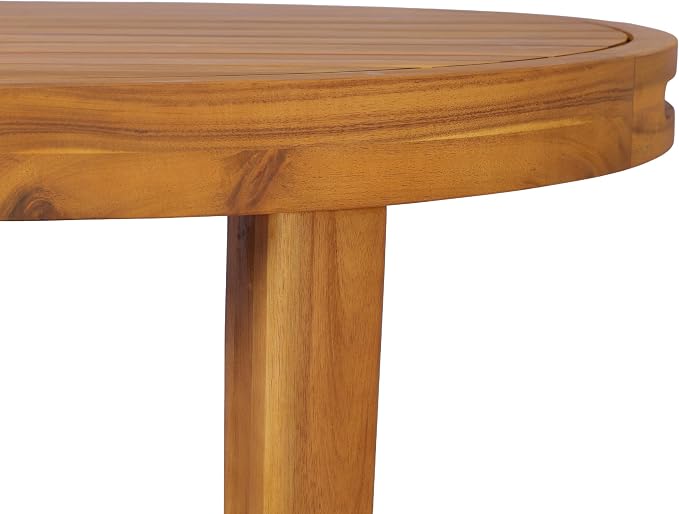Christopher Knight Home Domac Acacia Wood Dining Table Set for 6, Solid Wood Outdoor Dining Set for 6, Oval Patio Dining Table and Chair Set with Cushion & Rope Accent, Cream Beige + Oatmeal + Teak