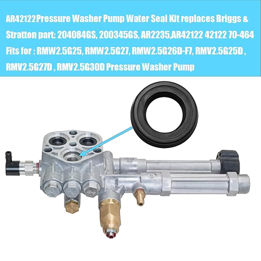 (10/Pack) 42122 AR42122 70-464 Pressure Washer Pump Water Seal Kit for AR RMW2.2G24 RMW2G24 SRMW2.2G26