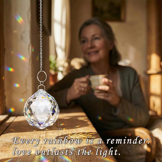 Sympathy Gifts for Loss of Loved One,Tabletop Hanging Crystal Suncatcher