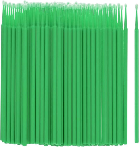 M METERXITY 200-Pack Pollinator Brush, 0.08inch/2mm Plastic Vegetable Pollinator Pen Manual Pollination Tool for Gardening/Greenhouse/Hydroponic Plants/Flower [Dark Green]