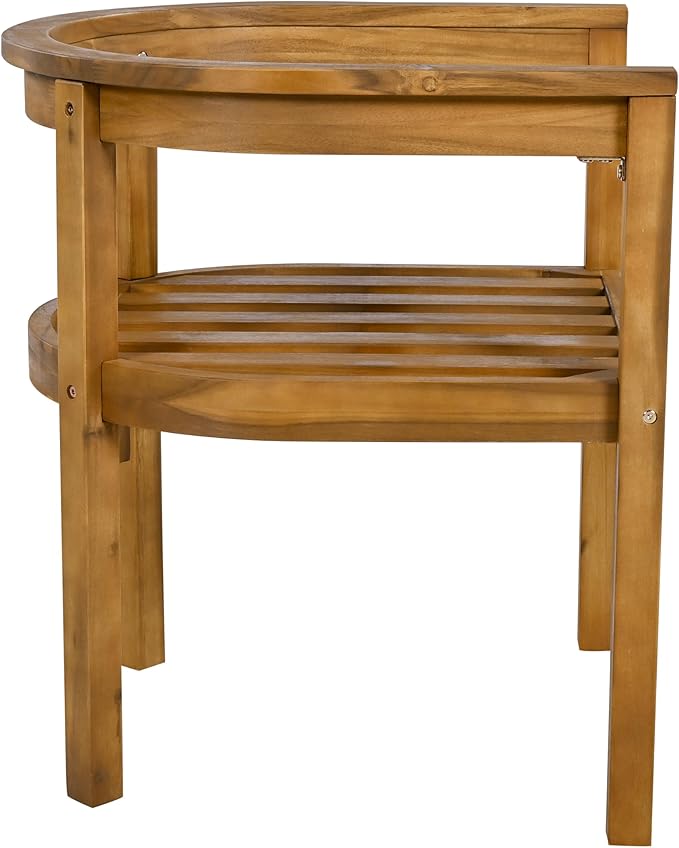Christopher Knight Home Abaco Outdoor Acacia Wood Dining Table Set for 8, Outdoor Dining Set, Patio Table and Dining Chairs Set of 8 with Cushions, 9 Pieces Patio Set with Cushions, Beige and Teak