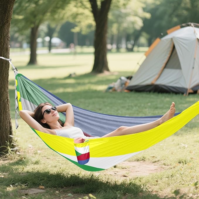 National Flag of The Comoros Hammocks with Portabl Carry Bag Backyard Hammock for Indoor Outdoor Patio