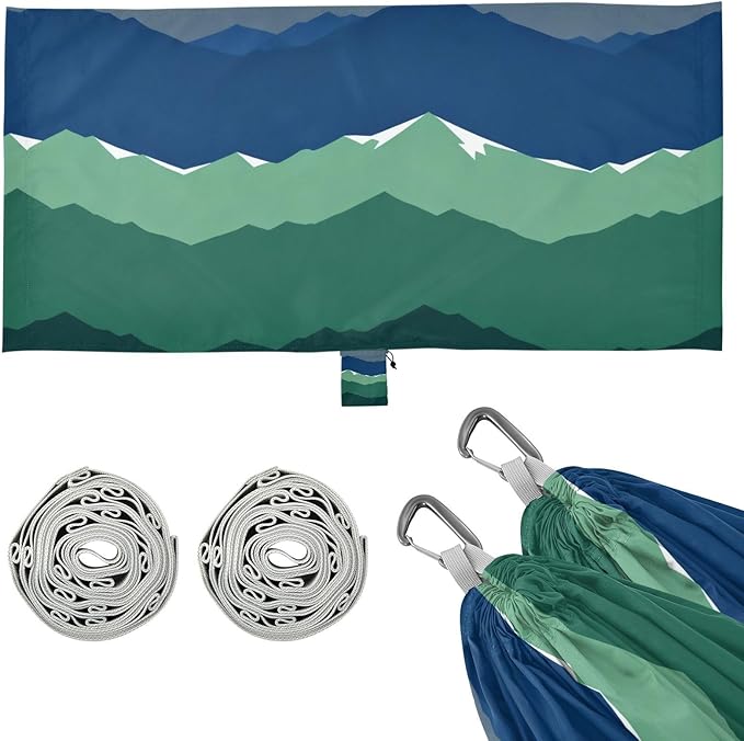 Layered Mountain Camping Hammocks with Hanging Rope Hammock for Outside Essentials