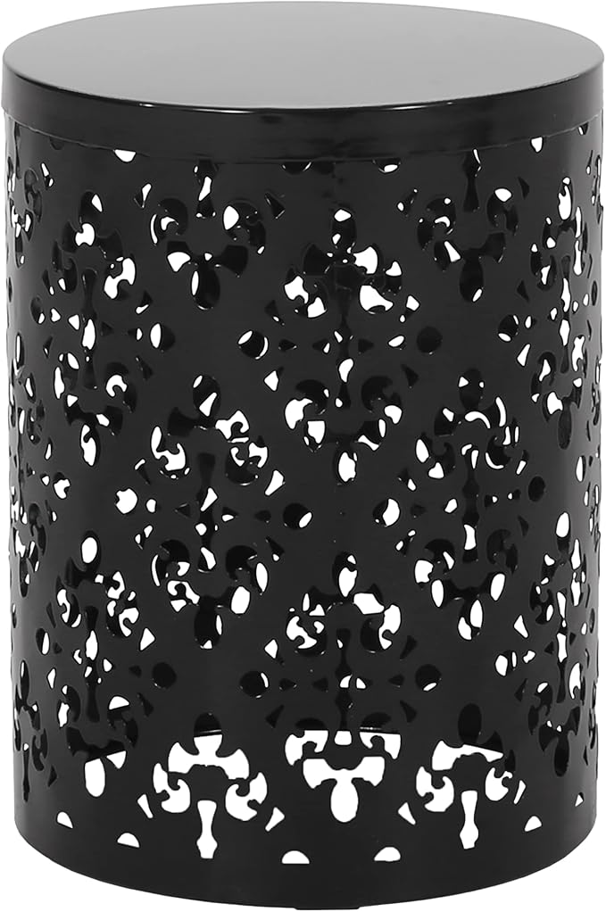 Christopher Knight Home Mathena Outdoor Side Tables - Black