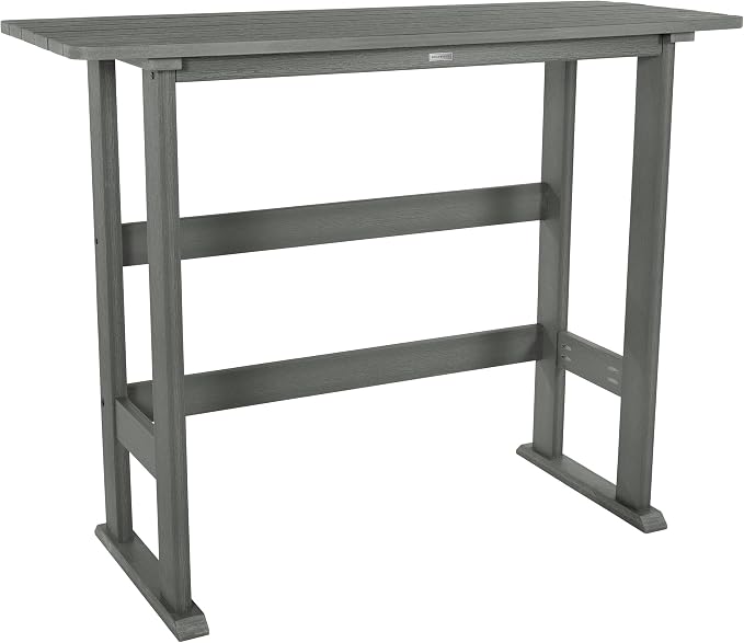 highwood AD-TBL-KS3-CGE Lehigh Bar Height Balcony Table, Coastal Teak