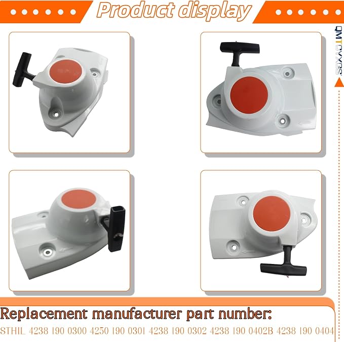 Recoil Starter for STIHL TS410 TS420 Concrete Cut Off Saw 4238-190-0300 | Replacement for TS410Z TS420Z TS480i TS500i