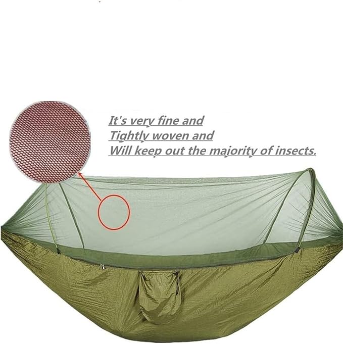 Hangmat Hammocks for Outside with Mosquito Net,Camping Hammock Lightweight Portable Parachute 2 Person Outdoor Hammock Buiten Hammock