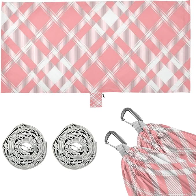 Red Checkerboard 330lb Capacity Hammocks for Camping with Portabl Carry Bag Swing Hammock for Indoor Outdoor Patio soporte para hamacas para adultos