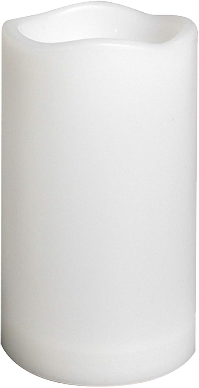 Waterproof Outdoor Flameless Pillar Candle with Timer Battery Operated Electric LED Candle Set for Gift Home Décor Party Wedding Supplies Garden Halloween Christmas Decoration, 1 Pack, 3” x 5”