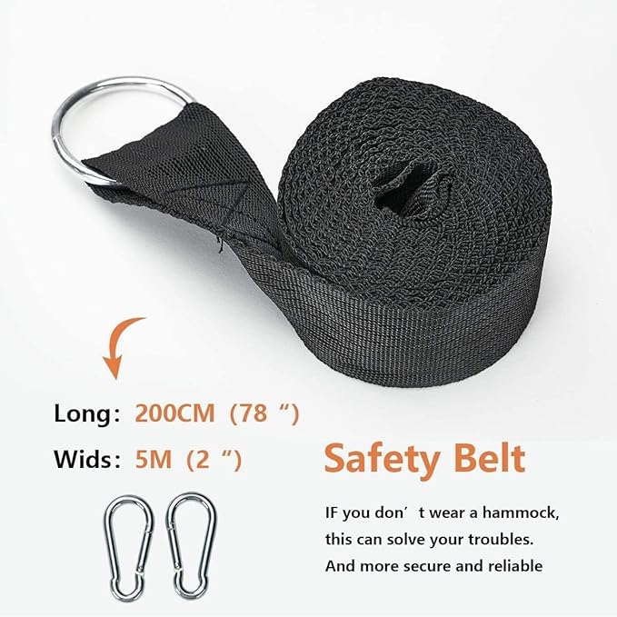 Hanging Durable Camping Hammock, Colorful Multifunctional Lightweight Hammocks, Portable Hammock Swing with Travel Bag, for Camping Garden Beach (Color : B, Size : 210x150cm)