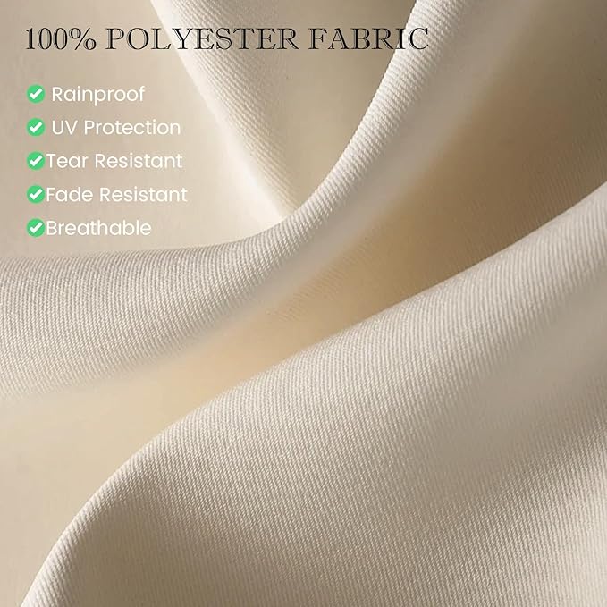 Cantilever Umbrella with Heavy-Duty Base, Outdoor Large Round Aluminum Offset Umbrella for Patio Garden Backyard, UV-Resistant Waterproof Canopy, 360° Rotation & Tilt Adjustment