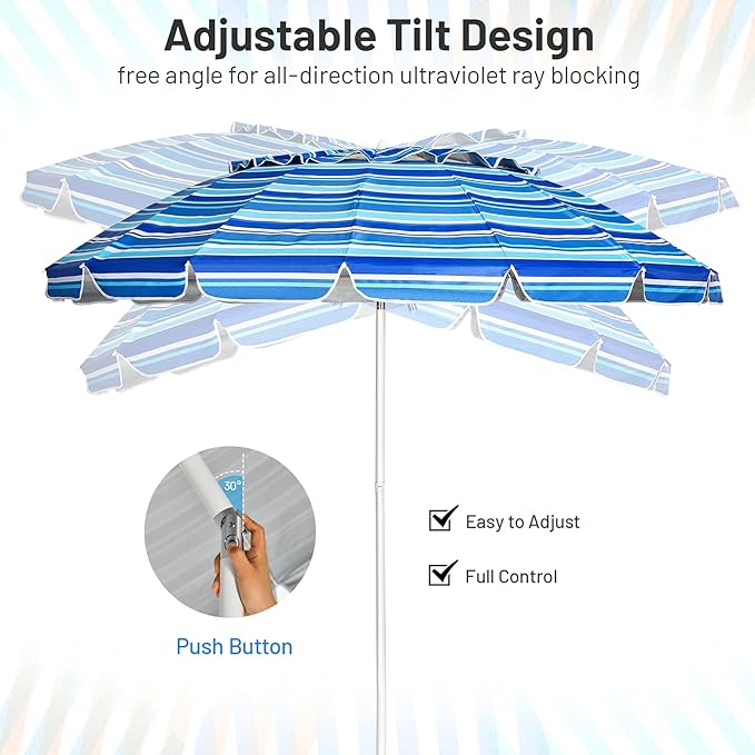 Giantex 8 Ft Beach Umbrella