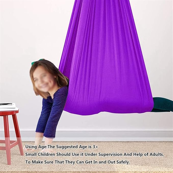 Adjustable Indoor Therapy Swing for Kids with Special Need Snuggle Hammock Great for Autism, ADHD, and SPD - Cuddle Has A Calming Effect On Children Sensory