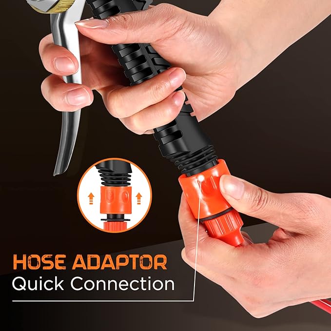 Car Pressure Washer - 100W 160PSI Portable Electric Washer Pump with 20 Feet PVC Hose 12V Pressure Washers for Home Garden Car Vehicles Cleaning Pet Shower (Dual Pump-B)