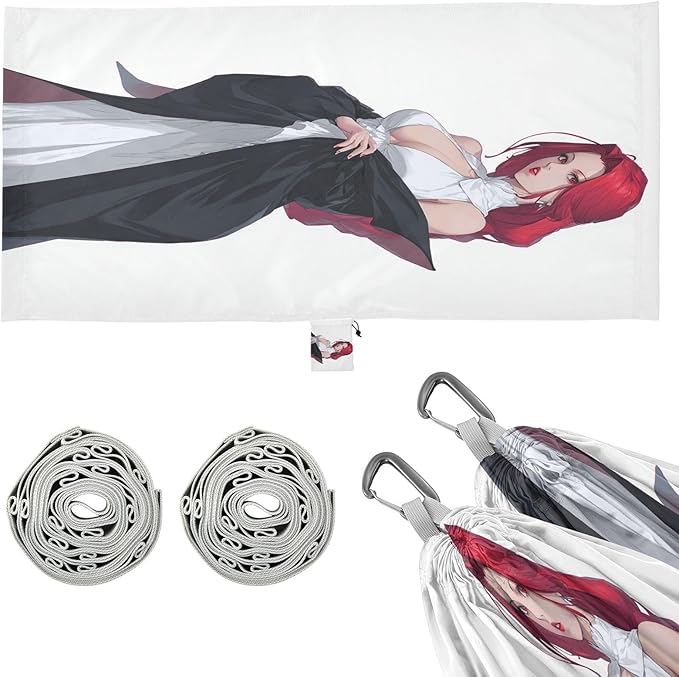 Sexy Vampire Anime Hammocks with Hanging Rope Hanging Hammock for Patio Backyard Lounge Base