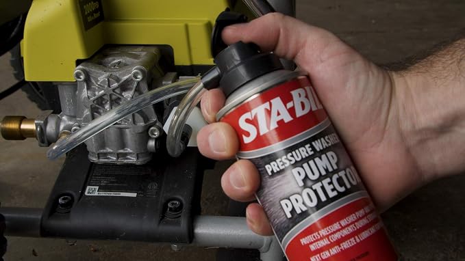 STA-BIL Pump Protector - Protects Pressure Washer Pump and Other Internal Components During Storage - Next Gen Anti-Freeze and Lubricant Formula, 4 oz. (22007-8PK)