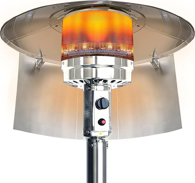 Outdoor Heaters for Patio Heater Reflector Shield Heat Shield,Portable Foldable Heat Deflector Heater Shield for Outdoor Heat Lamps Propane Heaters Outdoor Patio Heater Parts Patio Accessories