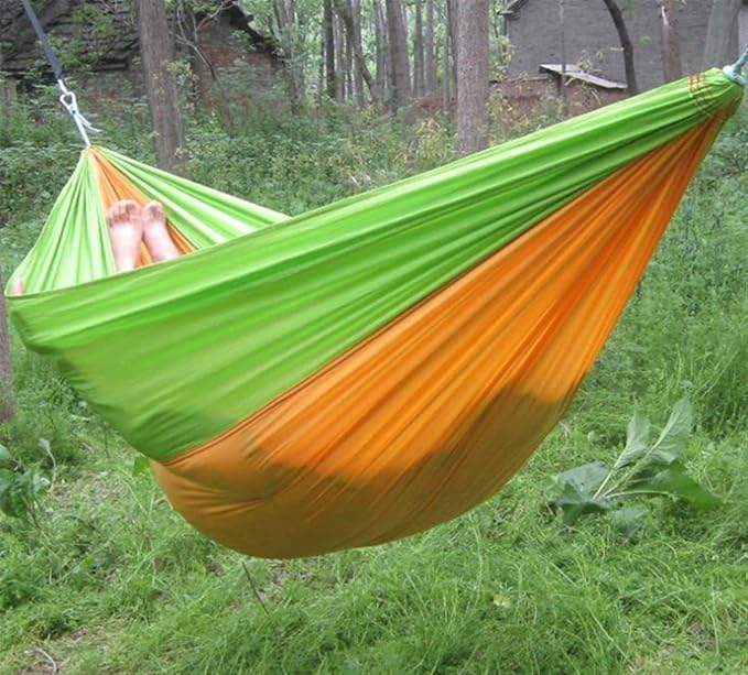 Hangmat Double Hammock 102x55 Inch Two Person Hammocks with 210T Nylon Parachute Portable Lightweight Hammock Buiten Hammock(A)