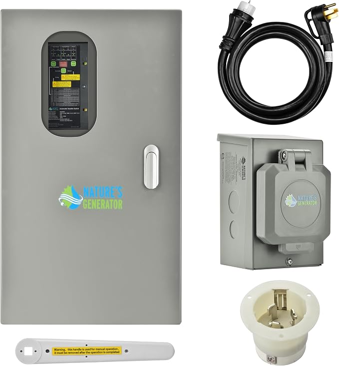 Nature’s Generator Mygrid Lithium 10K Solar Generator with 50A Automatic Transfer Switch
