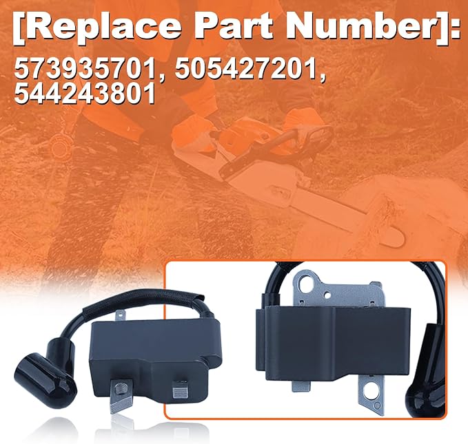 Premium High Voltage Package Compatible with For Husqvarna 435, 440, 445, 450 & For Jonsered CS2240, CS2245 Chainsaws - OEM Code 573935701, 505427201, 544243801