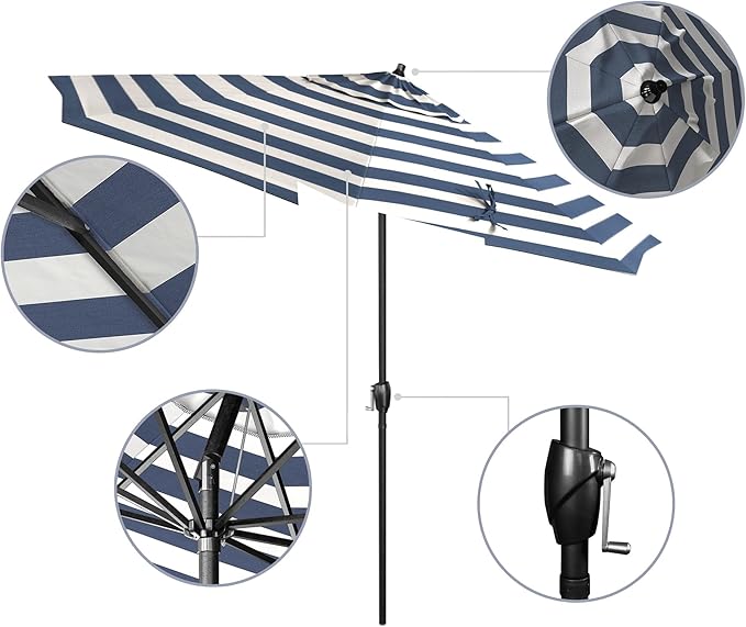 California Umbrella 9' Rd Aluminum Patio Umbrella