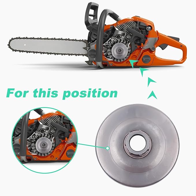 Adefol Chainsaw 3/8"-7 Clutch Drum Rim Sprocket Kit for Stihl MS660 066 064 MS640 MS661 Chainsaw, MS660 Cutch Kit With Washer E-clip Needle Bearing Replacement Parts # 1122 160 2002, 1122 007 1000