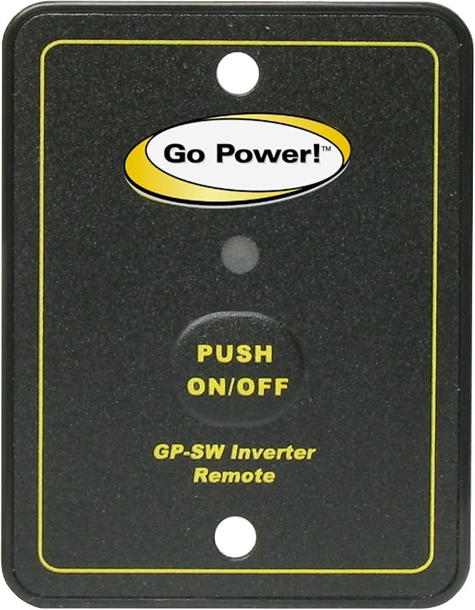 Go Power! GP-SW-REMOTE Inverter Remote for the GP-SW1500 12 & 24 Volt , Black