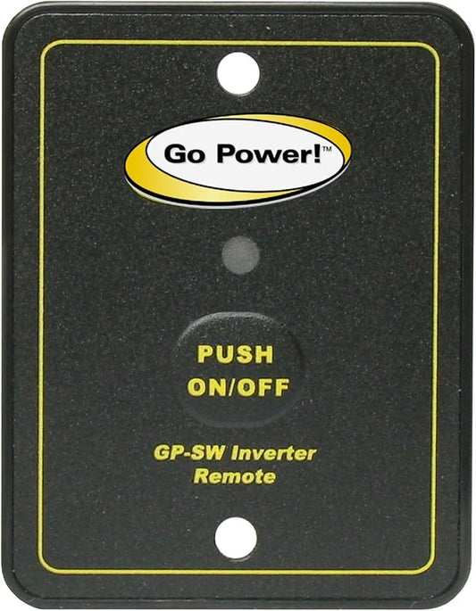 Go Power! GP-SW-REMOTE Inverter Remote for the GP-SW1500 12 & 24 Volt , Black