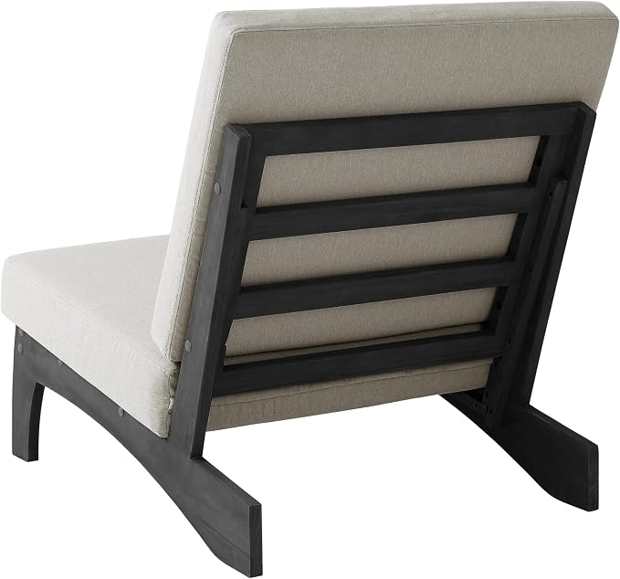 2 Piece Wood Patio Chair Outdoor Bistro Chairs, All Weather Outdoor Furniture Patio Chair Backyard Seating Group Conversation Sets - Light Camel/Dark
