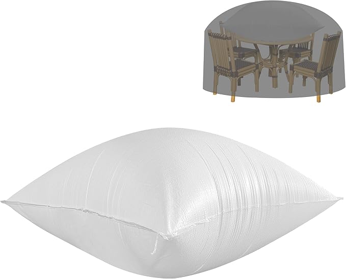 Adnee 46 x 37 Inch Patio Furniture Cover Airbag-Rectangle PP Patio Table Cover Air Pillow-Inflatable Outdoor Furniture Cover Support Prevents Leaves,Water and Snow Pooling
