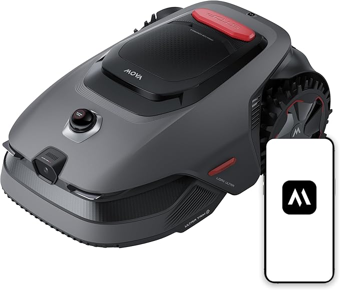 MOVA LiDAX Pro 800 Robot Lawn Mower Wire Free for 0.2 Acre, RTK-Free+360° 3D LiDAR+AI Vision Auto Mapping