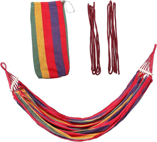 Sosoport Widened Garden Swing Chair Hammock Outdoor Canvas Travel Hammock Swing