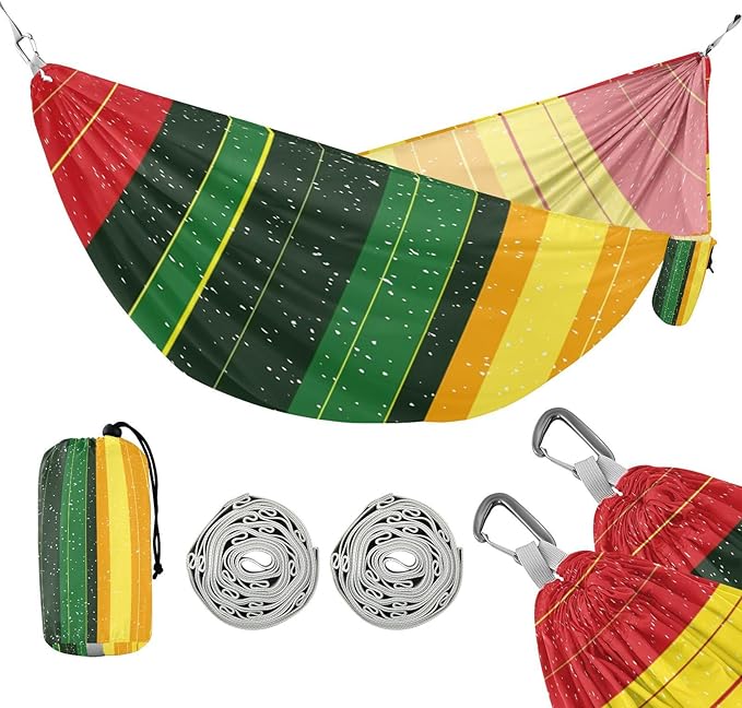 Pride Month Outdoor Hammock with Tree Straps Tree Hammock for Outside Beach Patio Garden