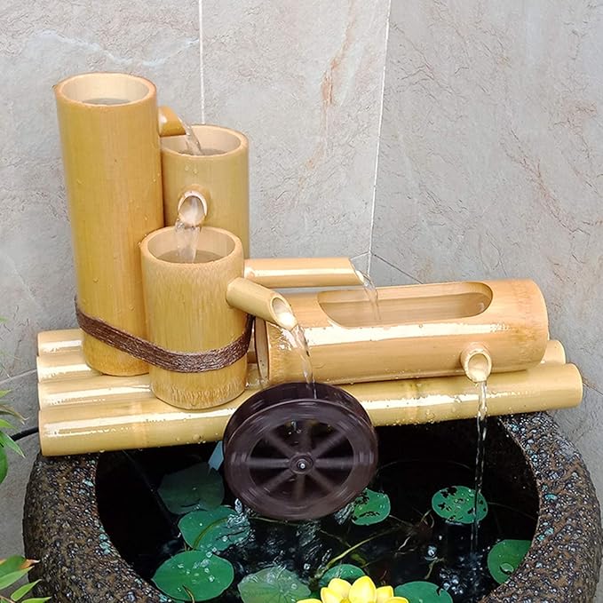 Outdoor Fountains, Garden Decorations for Outdoor Indoor Lawn Patio Yard (Green 80cm)