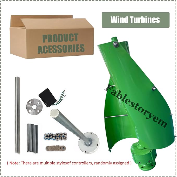 12000W Vertical Wind Power Turbine Generator Kit,12V/24V/48V Portable Maglev Wind Turbine Generator with Charge Controller for Boats Cabins Mobile Homes,B-12V