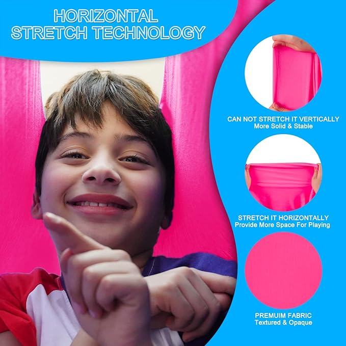 Indoor Therapy Sensory Swing for Kids, Special Needs Joy Cuddle Ceiling Snuggle Swings, Outdoor Room Adjustable Fabric Hammock for Children Child Teens Autism, ADHD, Aspergers, Sensory Integration
