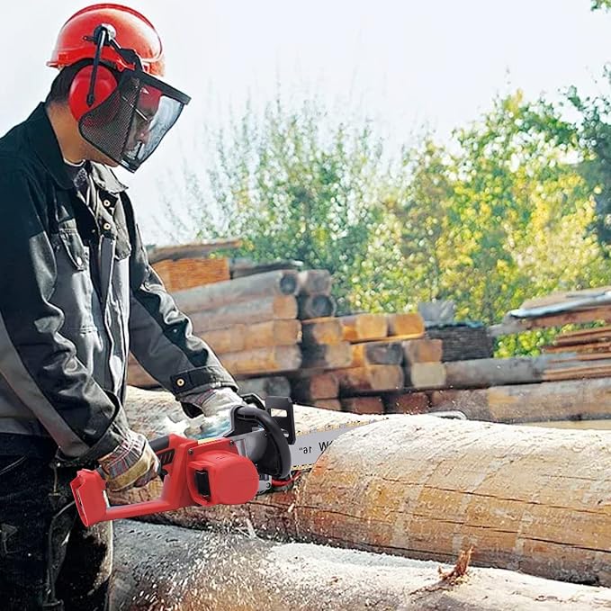 Chainsaw Mini Hand Saw 6" Handheld Mini Chainsaw Cordless Electric Chainsaw Portable Battery Powered Chainsaws Tree Saw- CHAINSAW ONLY, BATTERY AND CHARGER NOT INCLUDED