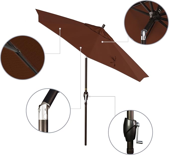 California Umbrella 7.5' Round Aluminum Market Umbrella
