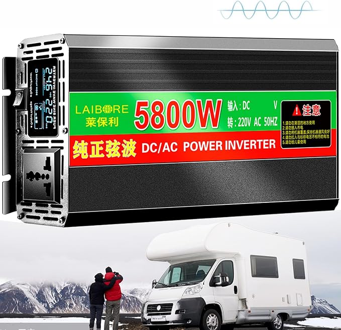 2800W 3800W 5800W 6800W 7800W 8800W 10000W 13000W 18000W 20000W Solar Power Inverter,DC 12V 24V 48V 60V 72V to 110V/220V 230V AC Split Phase Inverter Pure Sine Wave Inverter,for Home Energy Storage(58