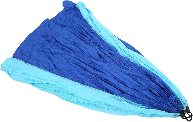 Camping Hammock for 2 Person, Portable Parachute Nylon Hammock, Double Lightweight Backpacking Hammock with Mountaineering Buckles, 300 x 200 cm for Outdoor Camping (Blue Sky and Blue)