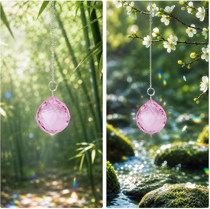 Bereavement Gifts for Loss of Loved One, Hanging Pink Rainbow Maker