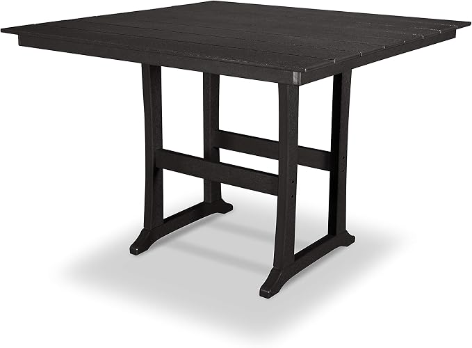 Trex Outdoor Furniture™ Farmhouse Trestle 59" Bar Table in Charcoal Black