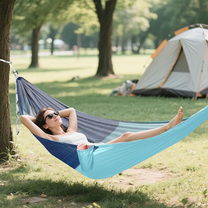 Oil Painting Flag Minnesota Outdoor Hammocks Foldable Hanging Hammock for Outside Patio Garden