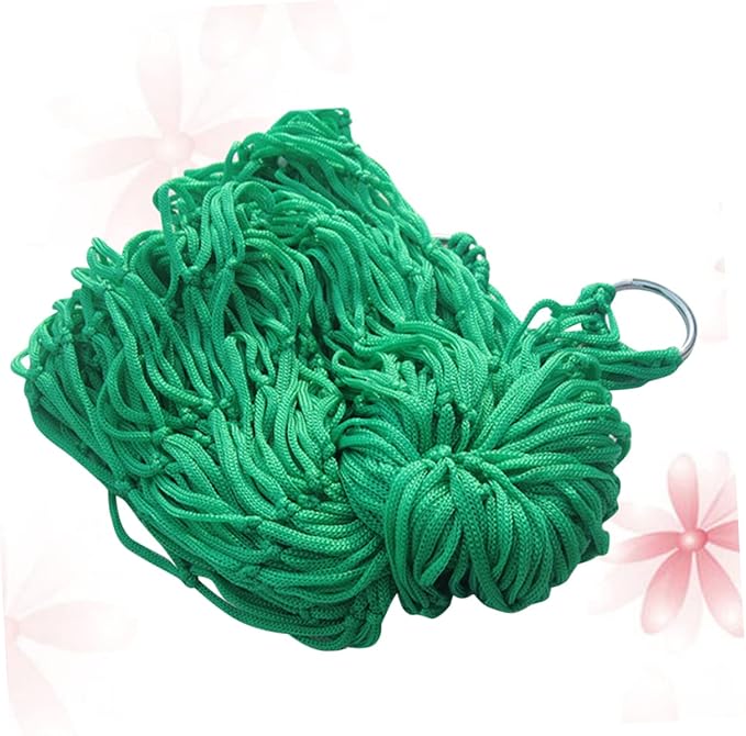 HANABASS Outdoor Nylon Hammock Portable Sleeping Swing Bed Durable Hanging Bed for Camping Hiking and Leisure Activities Easy to Carry Green