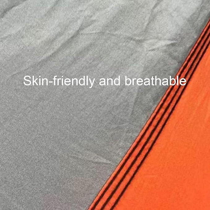 Portable Polyester Hammock for Outdoor Camping Wide and Versatile Load-Bearing Stable and Easy to Install Tree-Hanging Hammock Comfortable(L)