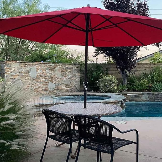 Replacement Umbrella Canopy For Market Table Beach Pool Umbrella Replacement Top Cover Patio Parasol Replacement Canopy Cover 6.5ft 7.5ft 9ft 10ft