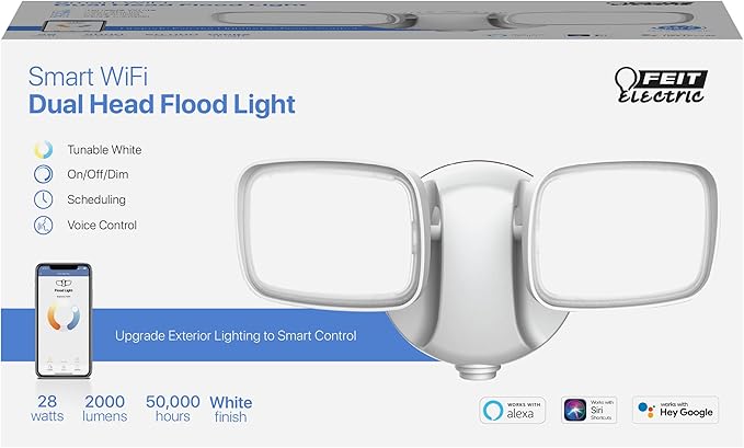 Smart WiFi Dual Head LED Flood Light