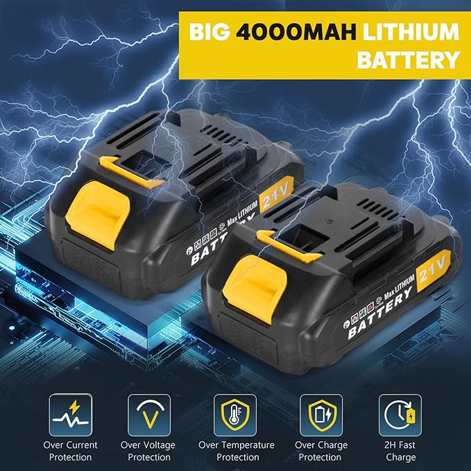 2 in 1 Electric Pole Saw for Tree Trimming, 21V 6 inch Mini Chainsaw Cordless with Extension Pole, Battery Powered Pole Chain Saw, 5.9 Feet MAX Reach Pole Saw with 2 x 1.5Ah Battery