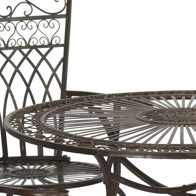 Safavieh Outdoor Collection Thessaly Antique White 5 Piece Patio Set